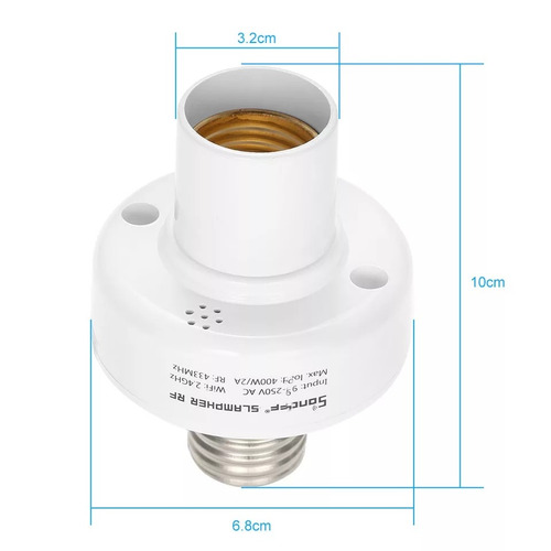 Imagen 7 de 10 de Sonoff Socket Slampher Inteligente E27 Wifi Y Rf