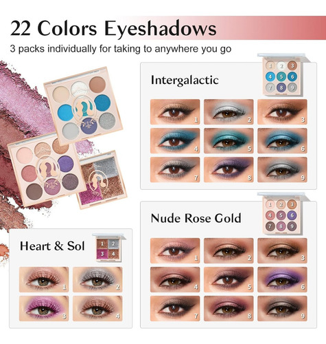 Paleta De Sombras De Ojos Maquillaje Para Adolescentes