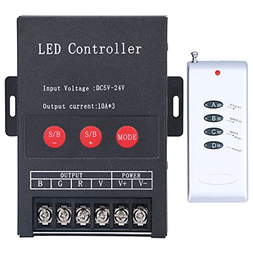 Controlador Rgb Led Pwm Digital Tira De Luces Coloridas...