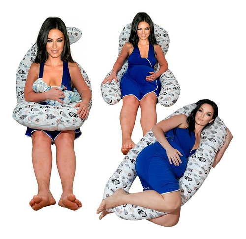 Imagen 1 de 6 de Almohada De Embarazo - Almohadon Lactancia