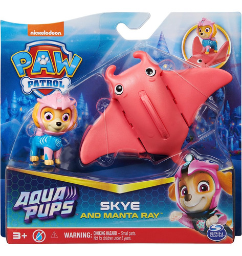 Paw Patrol Aqua Pups Skye Manta Raya