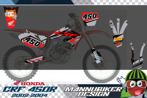 Honda Crf 450 2002-2004 Vinil Holografico Laminado