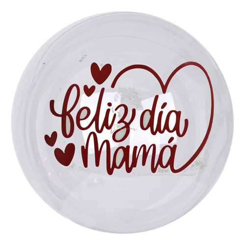 Vinil Para Globo Burbuja Feliz Dia De Las Madres 24pz Mami