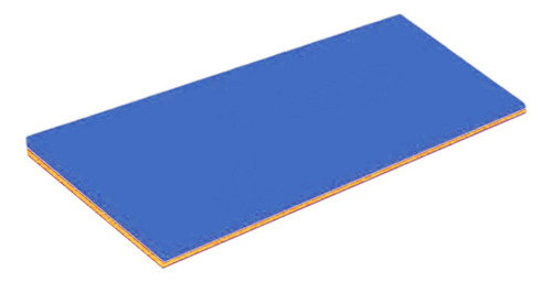 Colchoneta De Agua Flotador Para Piscina, Balsa Azul Naranja