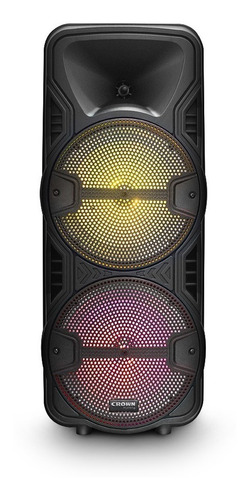 Imagen 3 de 3 de Parlante Crown Mustang CMA-802BT portátil con bluetooth waterproof negro 220V