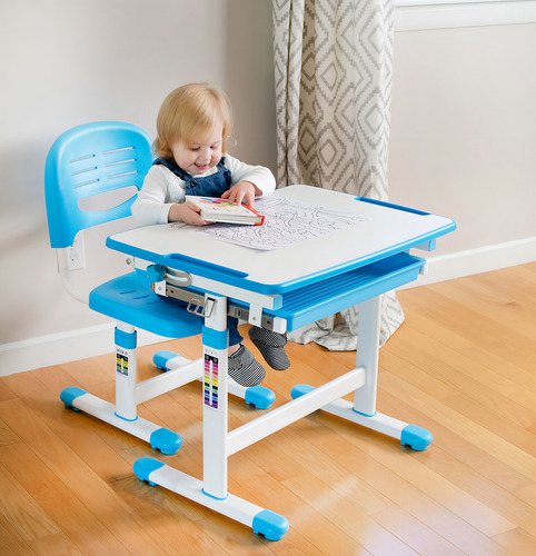 Escritorio Y Silla Interactivo Vivo Altura Ajustable Para