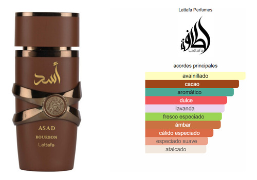 Perfume Lattafa Bourbon Edp 100ml