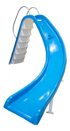 Escorregador Piscina Gigante 3,2m Pista Curva Toboágua 110kg