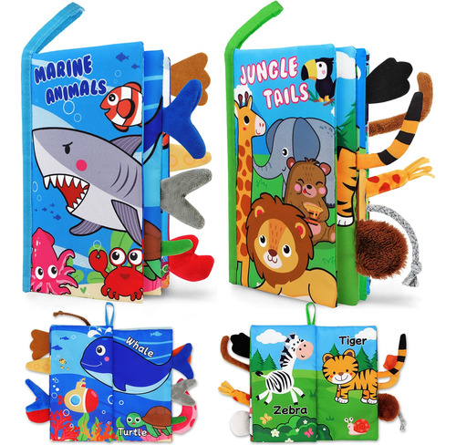 Libros Suaves Para Bebes De 0 A 6 Meses  2 Juguetes Montess