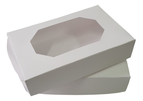 Cajas P/docena De Alfajores Con Visor 21 X 14 X 5 Cm (x 20)