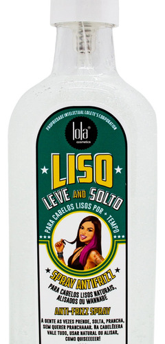 Lola Liso Leve E Solto Spray Antifrizz Cabello Alisado 200ml