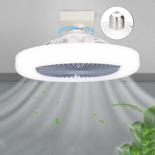 Ventilador/lampara De Techo Led Circular 30w 26cm Diametro