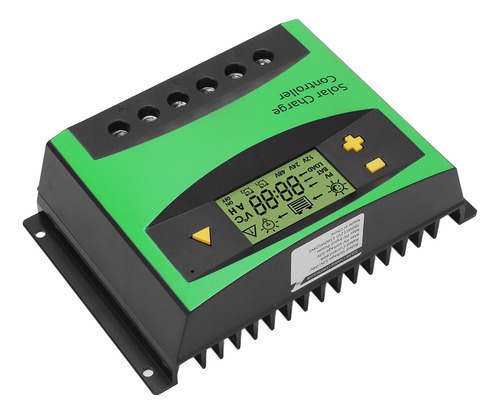 Controlador De Carga Solar Con Pantalla Lcd Pwm 60a 12v