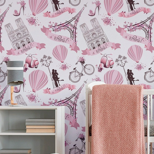 Imagem 6 de 10 de Papel De Parede Vinílico Suave Lavável Salão De Beleza Paris