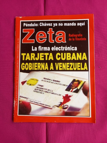 Revista Zeta 1813 - Tarjeta Cubana Gobierna A Venezuela