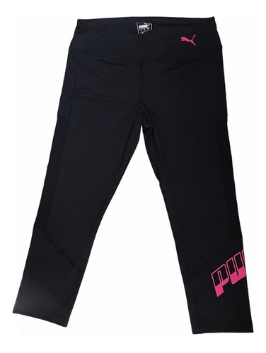 Lycra Para Dama Puma Negra Letras Rosa Talla  S Y L