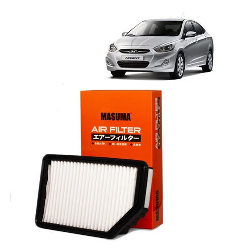 Filtro Aire Masuma Original Para Accent Rb 1.4 2011-2018