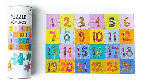 Puzzle Rompecabezas Juego Aprender Números 24 Piezas