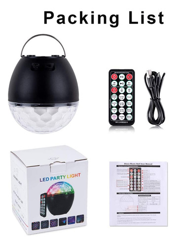 Luces De Discoteca For Dj, 16 Colores, Luces Led Giratorias