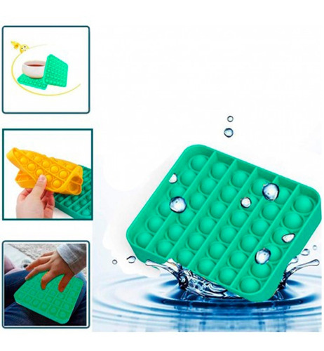 Imagen 7 de 8 de Juguete Anti Estres Pop It Silicona Cuadrado Oferta Nuevo