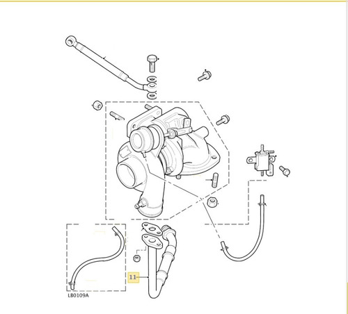 Tubo Drenagem Do Óleo Turbina Discovery 2 Td5