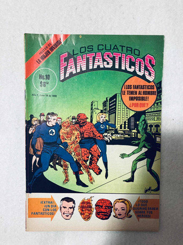Comic Los Cuatro Fantásticos #10 Novedades Editores 1980