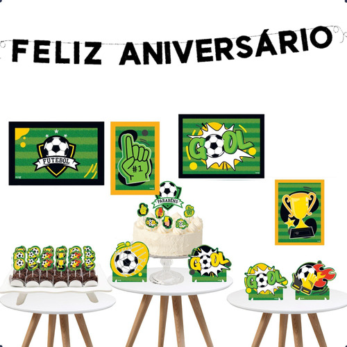 Kit Festa Tema Futebol - Decoração De Alta Qualidade