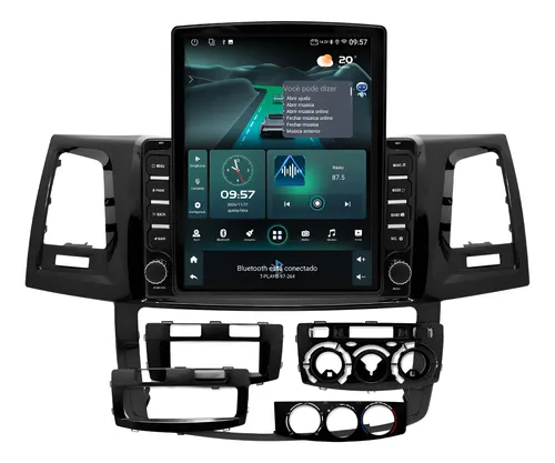 comprar Multimidia Tesla Hilux Sw4 Carplay Android 14 64gb 9,7p Qled