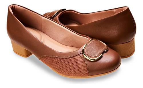 Sapato Scarpin Feminino Uc0301 Com Calce Fácil 37 Usaflex