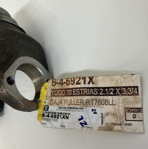 6-4-6921x Yugo 10 Estrias 2.1/2 X 3.3/4 Caja Cambios Fuller