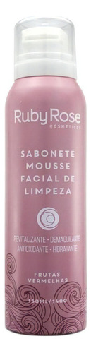 Ruby Rose Sabonete Mousse Facial Frutas Vermelhas Hb-321