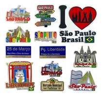 Comprar 12 Imãs Souvenir Turístico Cidade De São Paulo Brinde