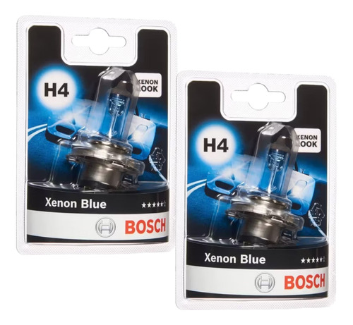 Par Ampolletas Bosch H4 Xenon Blue 12v P43t Luz 3700ºk