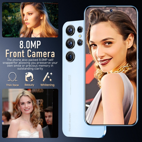 Smartphone S23ultra De 8+256 Gb Con Pantalla Perforada De 7,