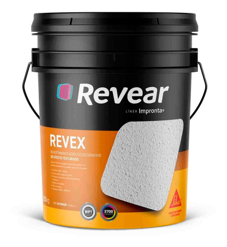 Revear Revex Revestimiento Acrilico Int/ext 25kg Rex