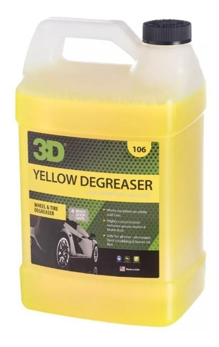3d Yellow Degreaser - Desengrasante Ext Llantas - Allshine