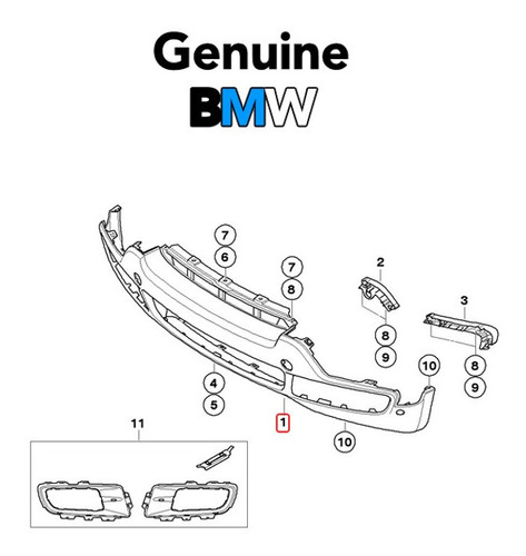 51 11 7 172 356 Parachoques Delantero Bmw X5 