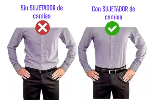 Sujetadores De Camisas Ajustable Tensador Elástico