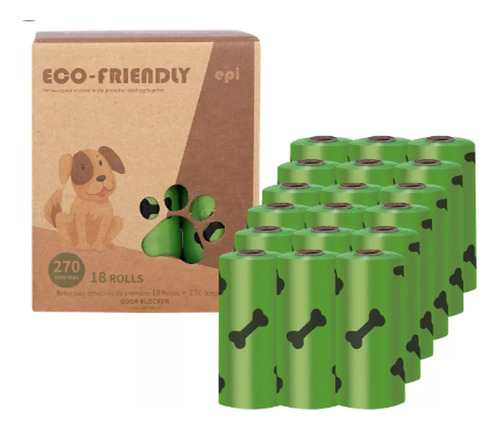Bolsas Para Perros Y Gatos Biodegradable, Caca Desecho 270u 