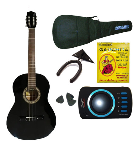 Gracia M2 Combo Guitarra Clasica + Funda + Afinador + Acc