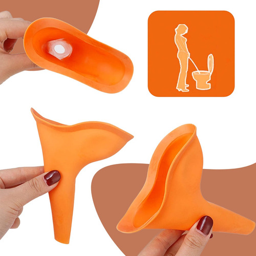 3pzs Orinal Urinal Femenino Portátil Silicona Reutilizable