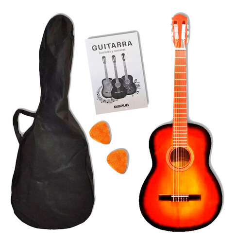 Guitarra Criolla 3/4 Niños Clásica Con Funda Colores Cuotas