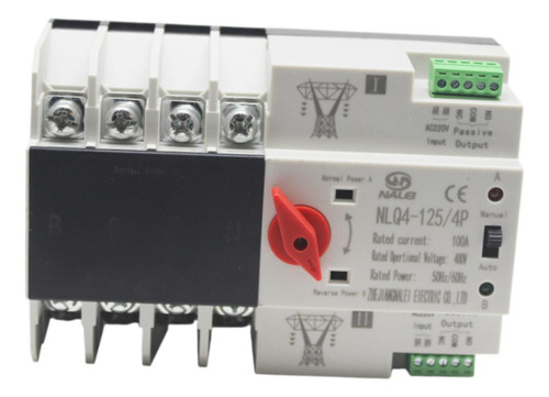 A Interruptor De Transferencia De Energía 100 A 4 Polos