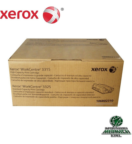 Toner Xerox 106r02310 3315/3325 5.000 Paginas 