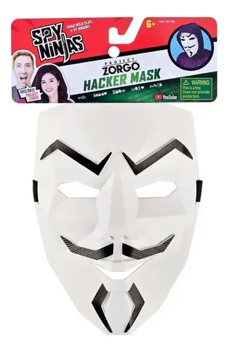 Máscara De Hacker Project Zorgo Spy V Para Ninjas Negros, Co