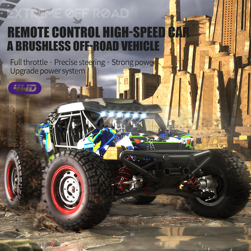 Coche De Control Remoto 4wd De 70 Km/h Con 3 Baterías