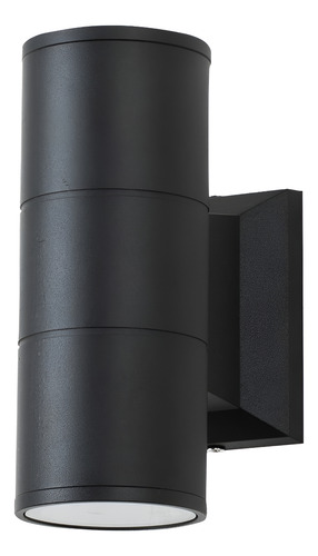 Pack Aplique Porta Gu10*2 Gris / Negro Ip54 + Ampolletas