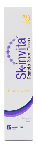 Skinvita Protector Solar Mineral Fotoprotección Fps30 50g