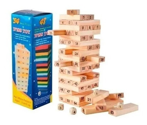 Jenga De Madera Juego De Mesa Juguetes Niño Niña