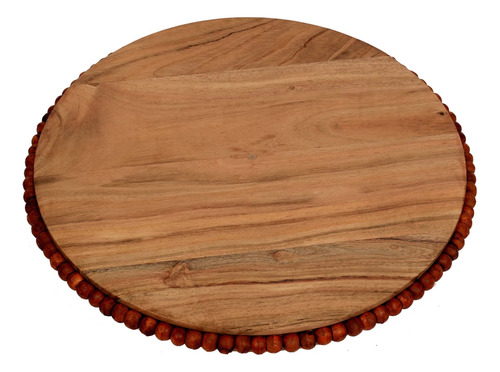 Mesa Giratoria Madera Acacia Cuenta Para Decoracion Hogar 12